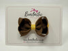 3 Inch Double Bow - Turftan & Yellow Gold