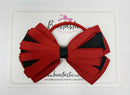 4 Inch Loop Bow Bobble - Red & Black