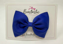 4.5 Inch Tuxedo Bow - Cobalt