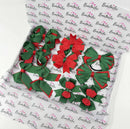 School Bundle - 10 Items - Matching Pairs - Forest Green & Red - Clips & Bobbles