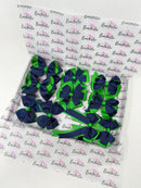School Bundle - 10 Items - Matching Pairs - Emerald Green & Navy - Clips