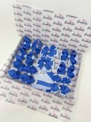 School Bundle - 10 Items - Matching Pairs - Royal Blue & Bluebell - Clips