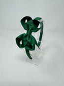 3 Inch Bow Alice Band - Forest Green