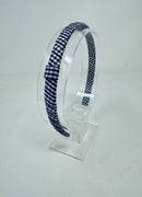 Alice Band - Navy Gingham