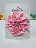 4 Inch Flower Bow - Pink Gingham