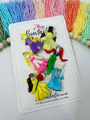Novelty Bow Set 2 x 6 Princesses & Mermaid