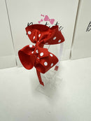 4 Inch Alice Band - Red Polka Dot
