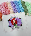3.5 Inch Glitter Bow - Mermaid