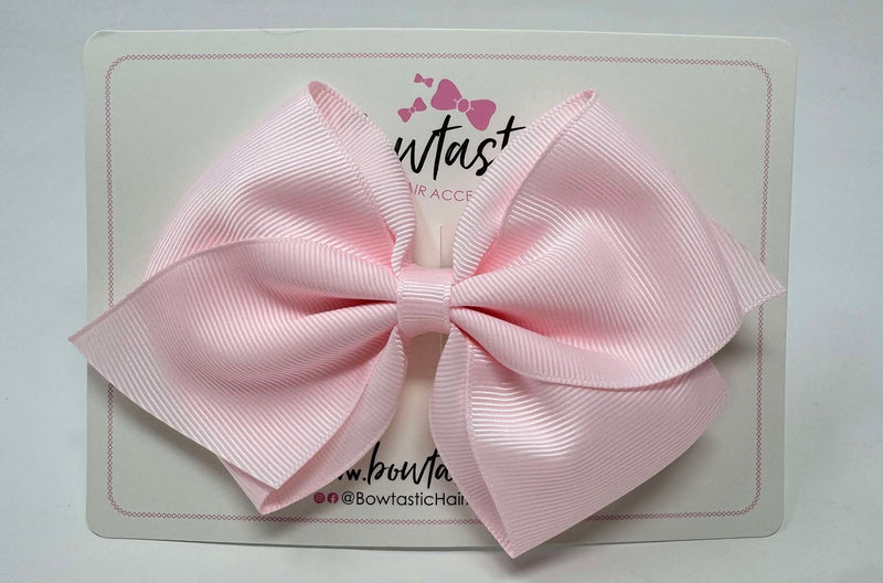 5 Inch Flat Bow - Powder Pink