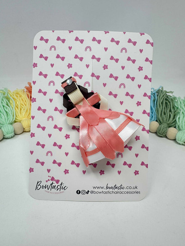 Novelty Bow - Princess - Peach