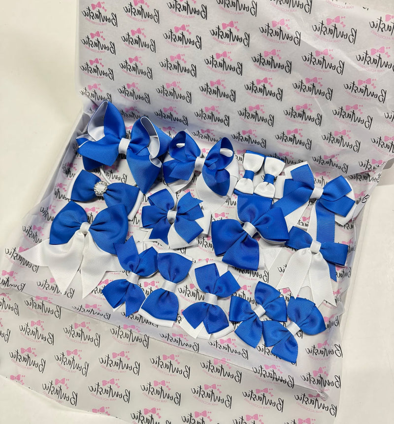 End of Line School Bundle - 15 Items - Royal Blue & White