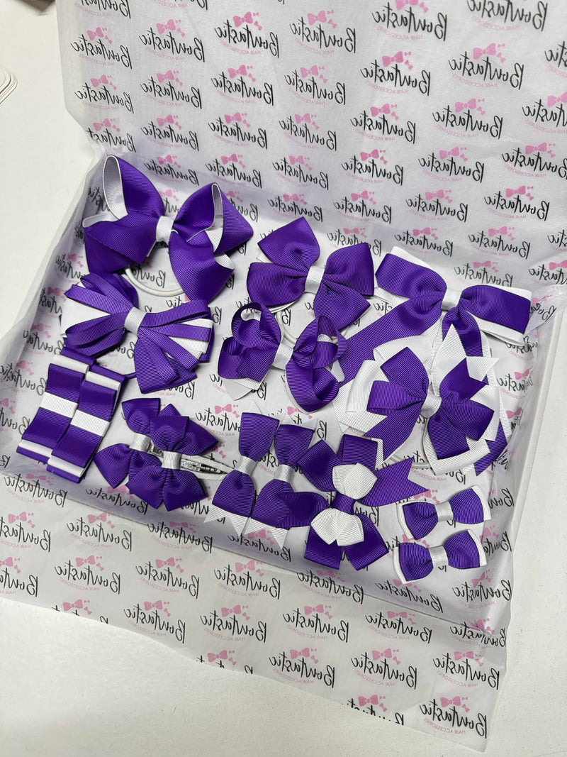 End of Line School Bundle - 15 Items - Purple & White