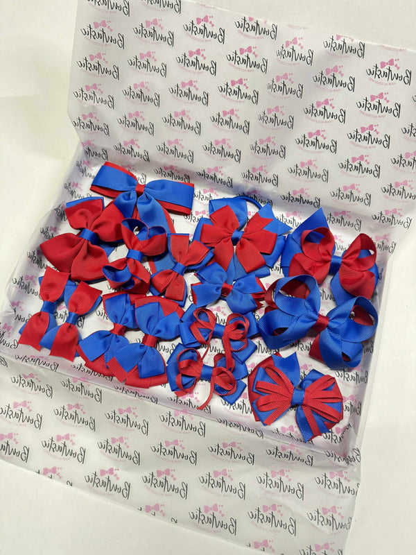 End of Line School Bundle - 15 Items - Red & Royal Blue