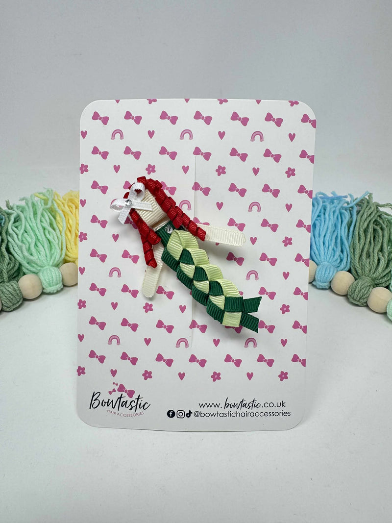 Novelty Bow - Mermaid - Greens