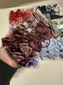 Surprise Bundle - Matching Pairs - Small Bow/Bobbles Pairs - 10 Pack - Burgundy