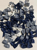 Surprise Bundle - Matching Pairs - Small Bow/Bobbles Pairs - 10 Pack - Navy