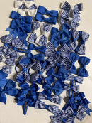 Surprise Bundle - Matching Pairs - Small Bow/Bobbles Pairs - 10 Pack - Royal Blue