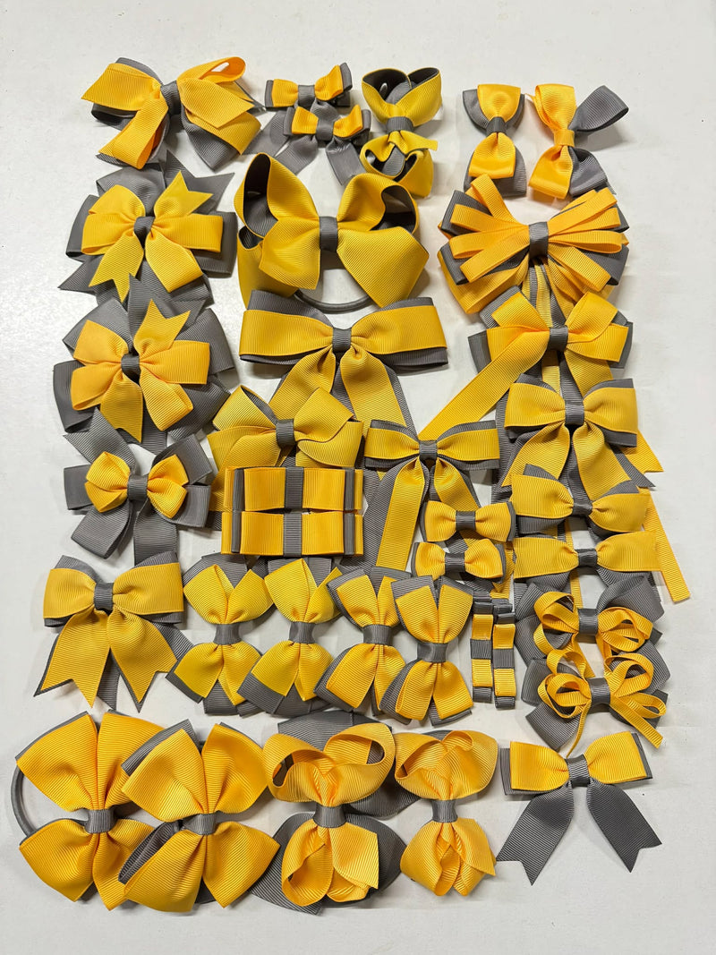 School Clearance Bundle - 36 Items - Metal Grey & Yellow Gold