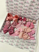 Bow Bundle - Autumn/Winter Pinks - 10 Hair Accessories