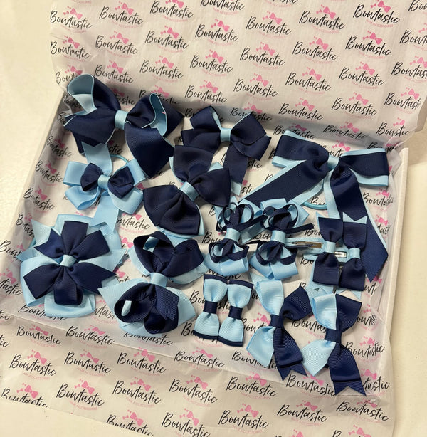 End of Line School Bundle - 15 Items - Navy & Blue Topaz