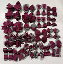 School Clearance Bundle - 36 Items - Wine & Metal Grey