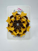 4 Inch Flower Bow - Turftan & Yellow Gold