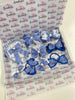 School Surprise Bundle - Clips & Bobbles - Royal Blue Gingham - 10 Items