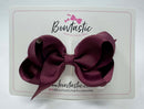3.5 Inch Bow Style 2 - Burgundy