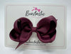 3.5 Inch Bow Style 2 - Burgundy