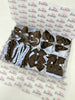 School Bundle - 5 Matching Pairs - Clips & Bobbles - Brown & Bluebell