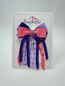 3 Inch Bow Corker - Pink, Purple & Light Orchid