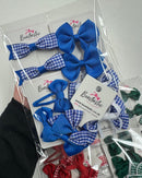 Surprise Bundle - Matching Pairs - Small Bow/Bobbles Pairs - 10 Pack - Royal Blue