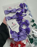 Surprise Bundle - Matching Pairs - Small Bow/Bobbles Pairs - 10 Pack - Purple