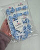 Surprise Bundle - Matching Pairs - Small Bow/Bobbles Pairs - 10 Pack - Blue