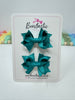 2 Inch Bows - Jade Green - 2 Pack