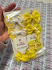 Surprise Bundle - Matching Pairs - Small Bow/Bobbles Pairs - 10 Pack - Yellow/Lemon