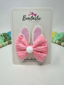 Bunny Hair Bow - Pink