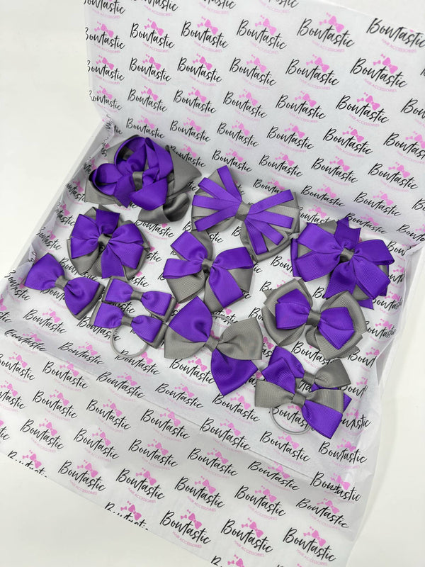 Surprise School Bundle - Purple & Metal Grey - 12 Items