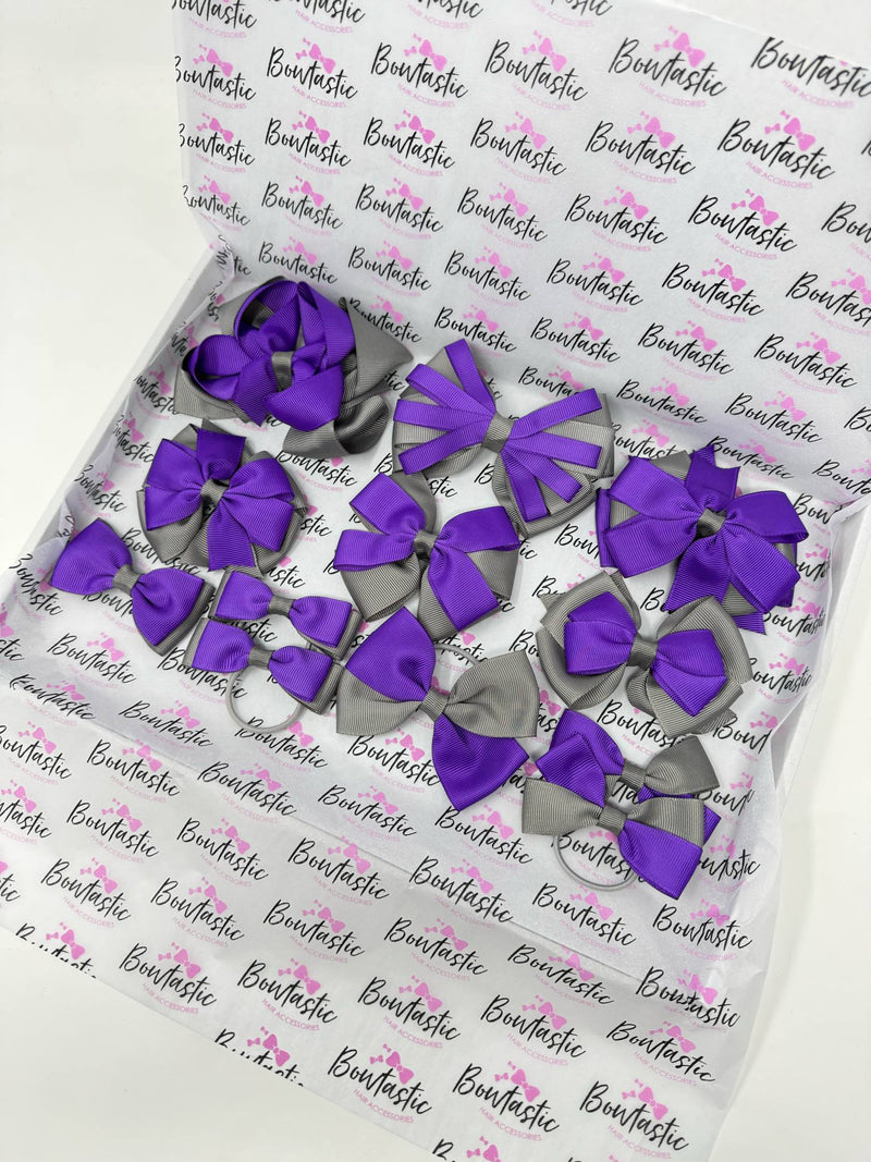Surprise School Bundle - Purple & Metal Grey - 12 Items