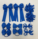 School Bundle - 3 Inch Bows - Royal Blue - Clips & Bobbles