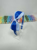 4 inch Flat Bow Alice Band - Royal Blue & Bluebell