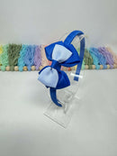 2.5 inch Bow Alice Band - Royal Blue & Bluebell