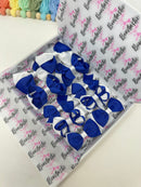 School Bundle - 3 Inch Bows - Clips & Bobbles - Cobalt & White