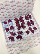 School Bundle - 10 Items - Matching Pairs - Clips & Bobbles - Burgundy & Bluebell