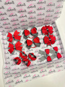 School Bundle - Matching Pairs - Clips & Bobbles - Red & Metal Grey