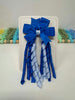 3 Inch Pinwheel Corker Bow - Royal Blue & Bluebell