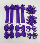 School Bundle - 3 Inch Bows - Purple - Clips & Bobbles