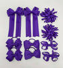 School Bundle - 3 Inch Bows - Purple - Clips & Bobbles
