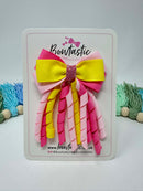 3 Inch Bow Corker - Hot Pink, Pearl Pink & Lemon