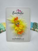 Novelty Bow - Yellow Fluffy Chick